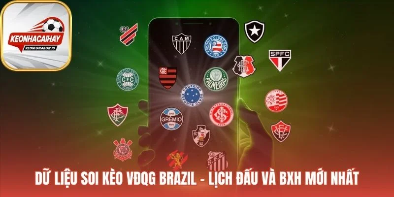 Dữ liệu soi kèo VĐQG Brazil tích hợp lịch đấu và bảng xếp hạng