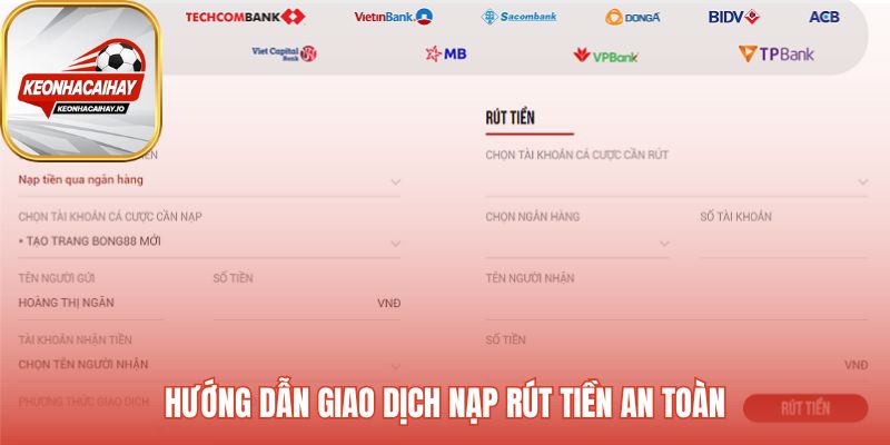 Quy trình nạp và rút tiền Mibet đảm bảo nhanh chóng và bảo mật